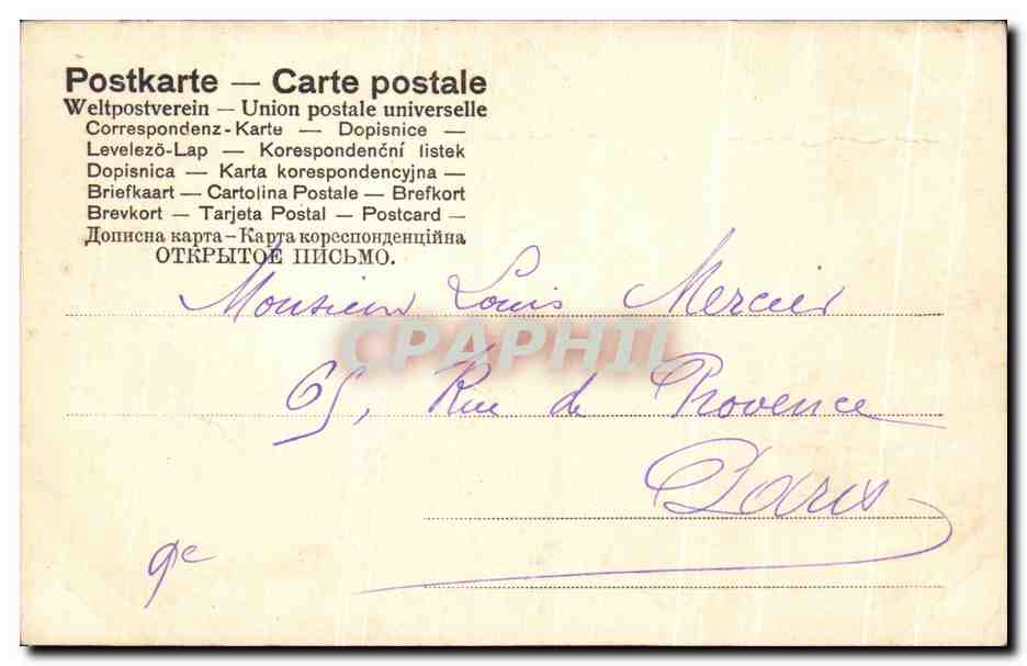 CPA Fantaisie Enfant Poussins  — Rückseite