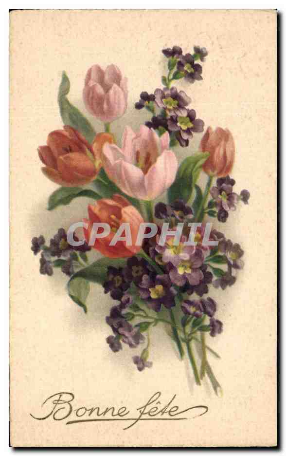 CPA Fantaisie Fleurs 