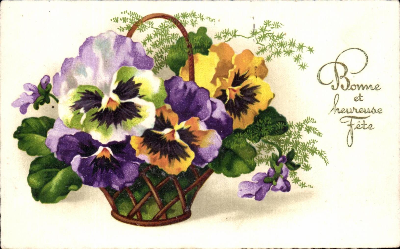 CPA Fantaisie Fleurs 