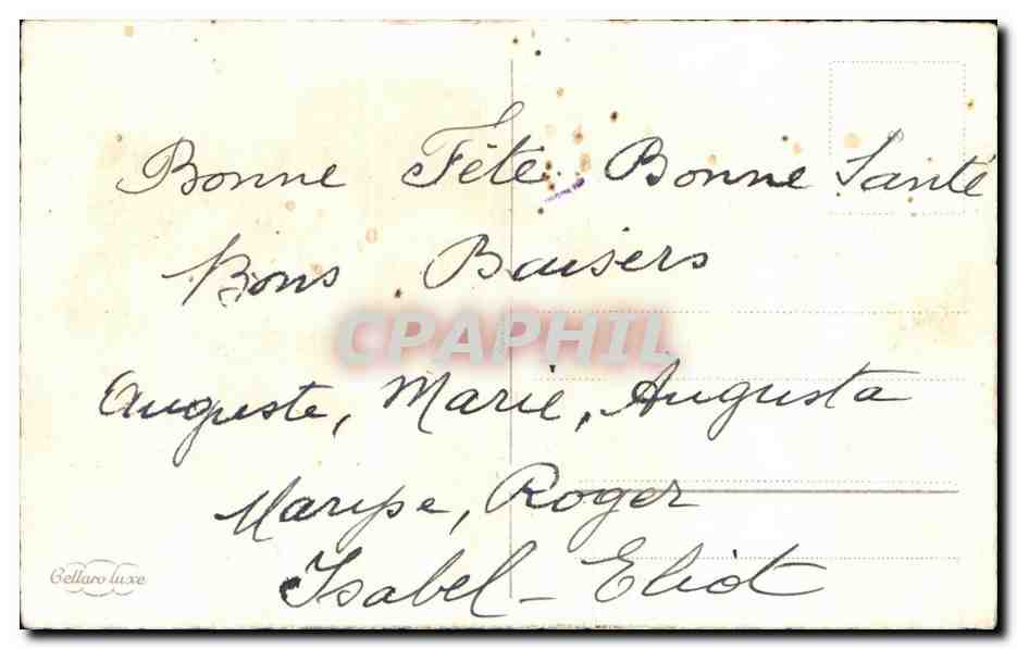 CPA Fantaisie Fleurs  — Verso