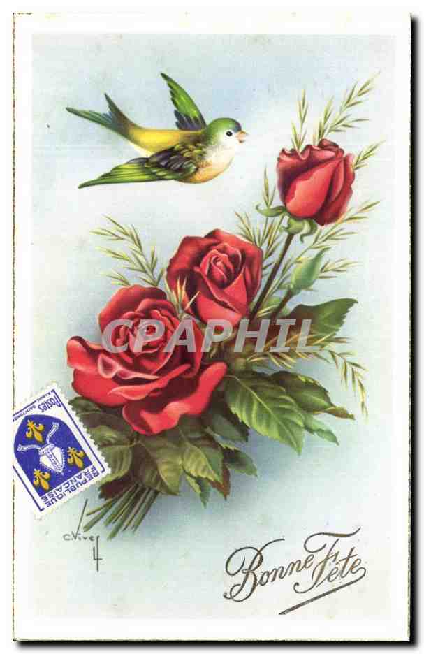 CPA Fantaisie Fleurs 