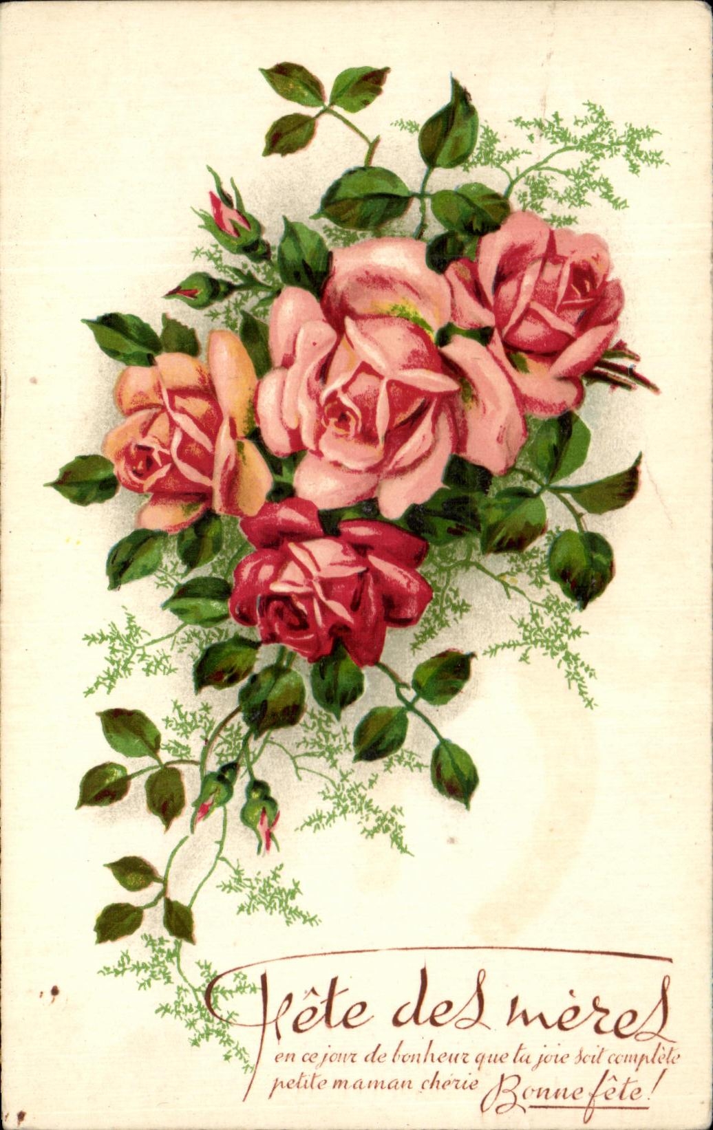 CPA Fantaisie Fleurs 