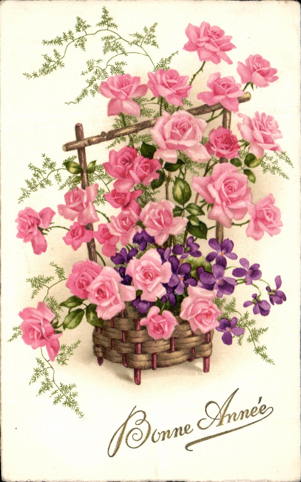 CPA Fantaisie Fleurs 