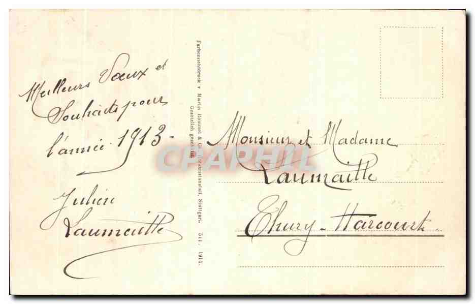 CPA Fantaisie Fleurs  — Verso