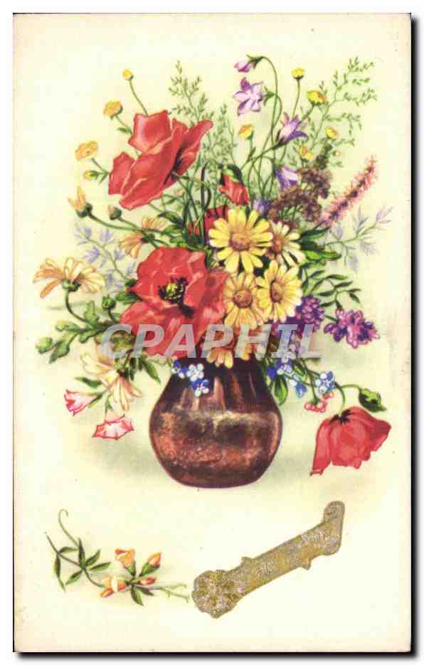CPA Fantaisie Fleurs 