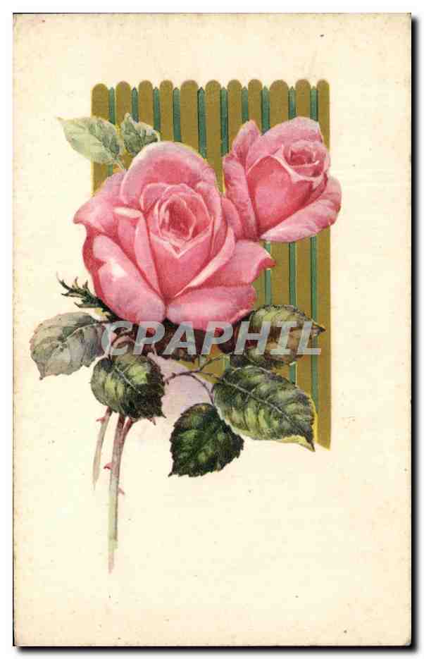 CPA Fantaisie Fleurs 