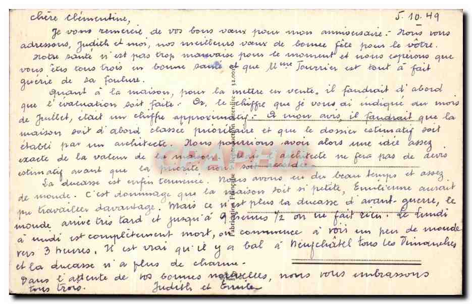 CPA Fantaisie Fleurs  — Verso