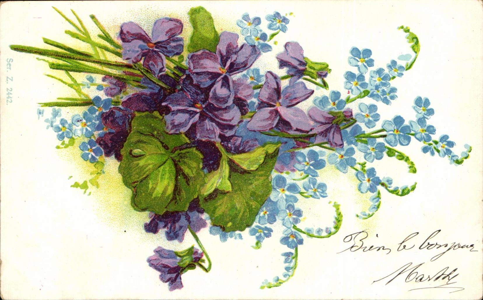 CPA Fantaisie Fleurs 