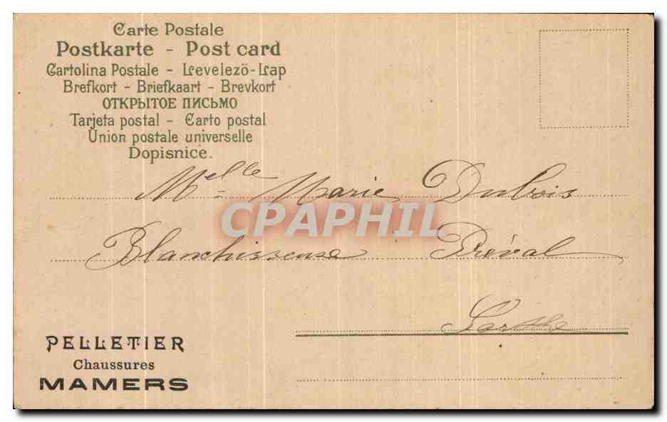 CPA Fantaisie Fleurs  — Verso