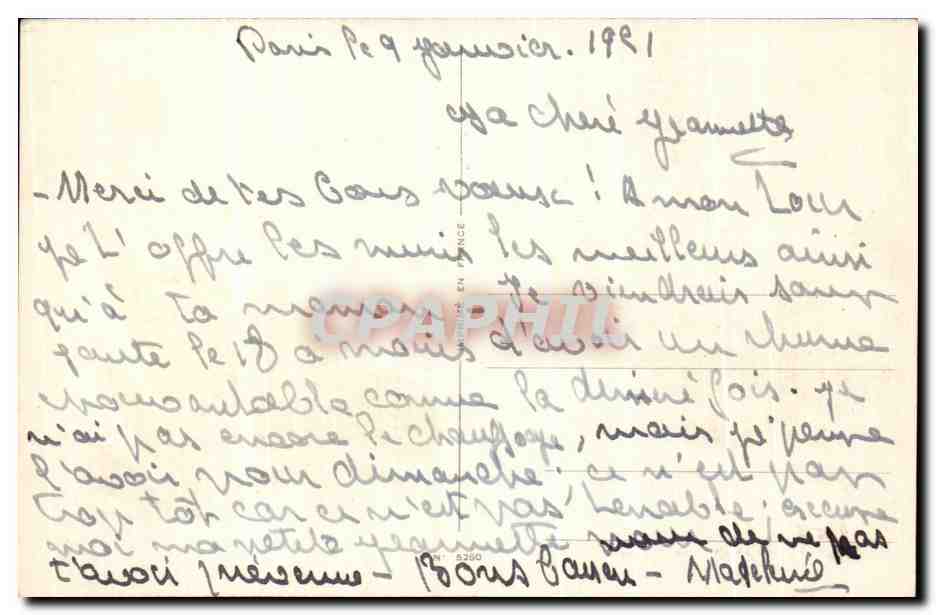 CPA Fantaisie Fleurs  — Verso