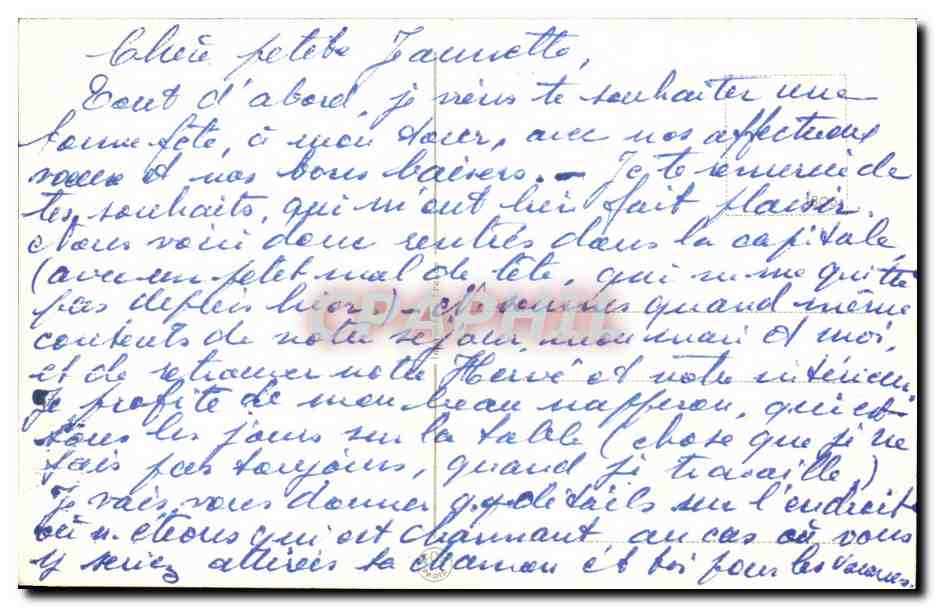 CPA Fantaisie Fleurs  — Verso