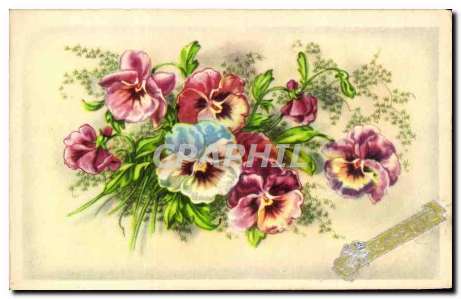 CPA Fantaisie Fleurs 