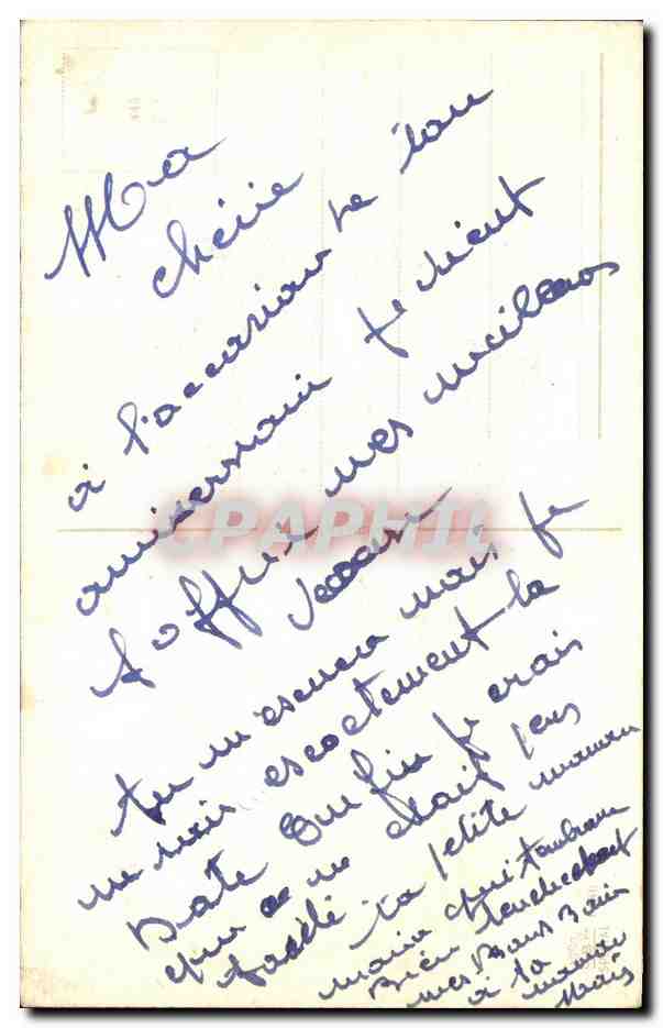 CPA Fantaisie Fleurs  — Verso