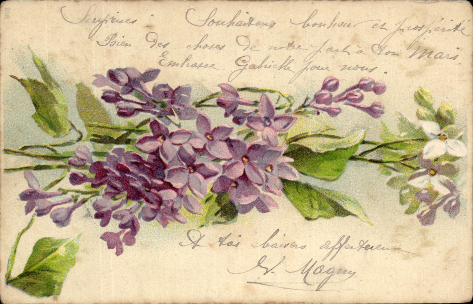 CPA Fantaisie Fleurs 