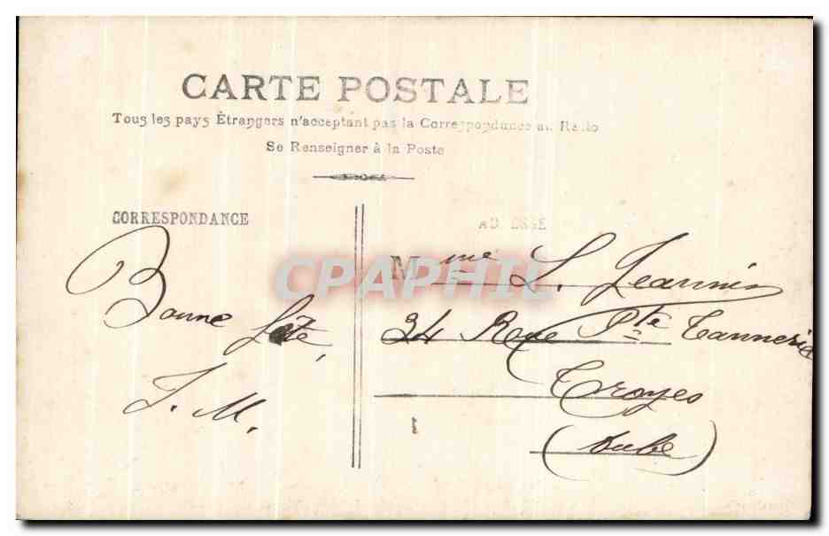 CPA Fantaisie Femme Sainte Louise  — Rückseite