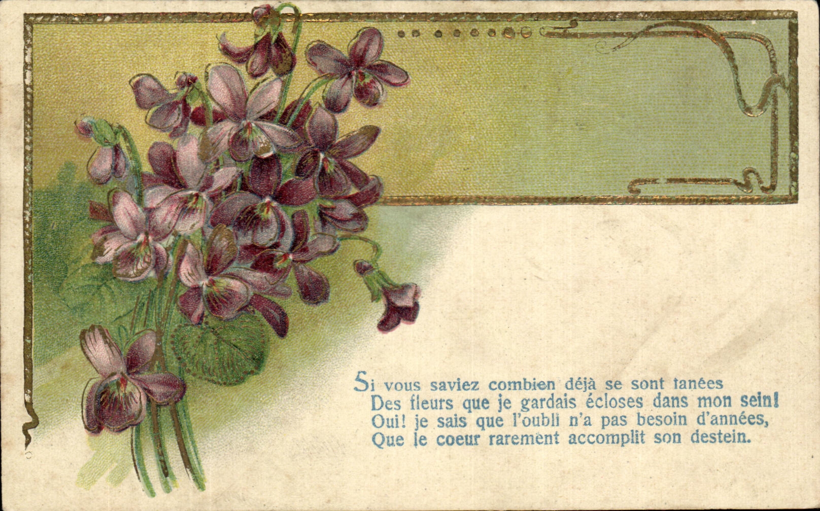CPA Fantaisie Fleurs 