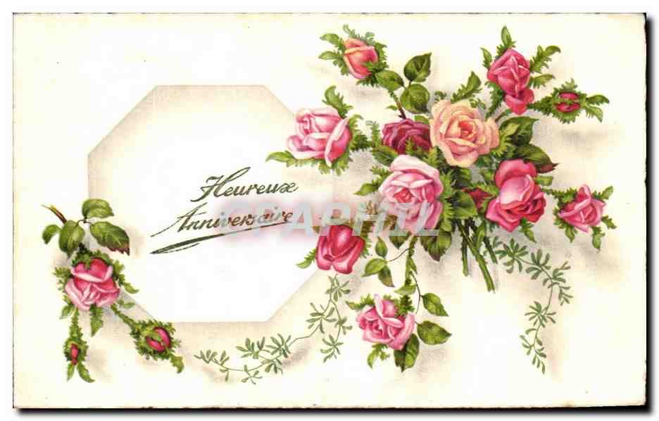 CPA Fantaisie Fleurs 