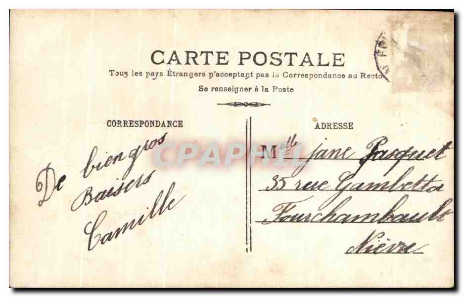 CPA Fantaisie Enfant — Rückseite
