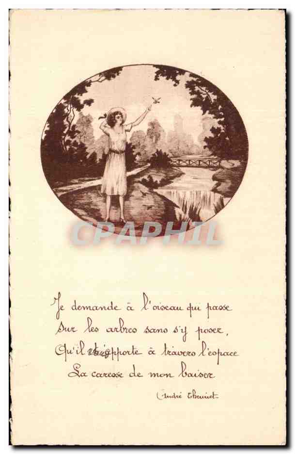CPA Fantaisie Femme 