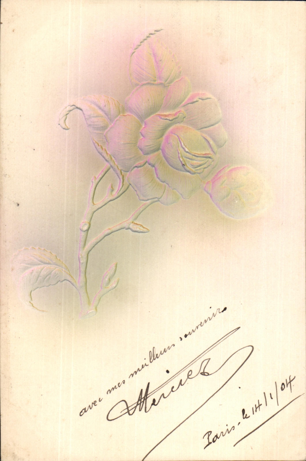 CPA Fantaisie Fleur