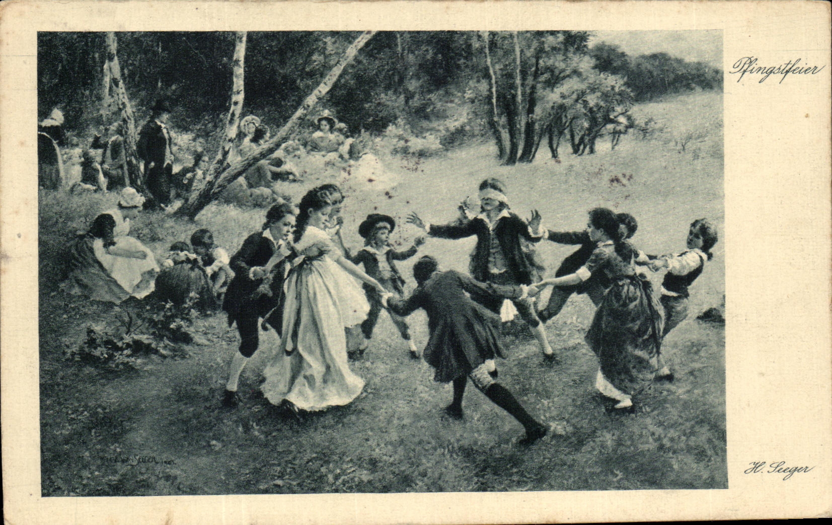CPA Fantaisie Enfants La ronde 