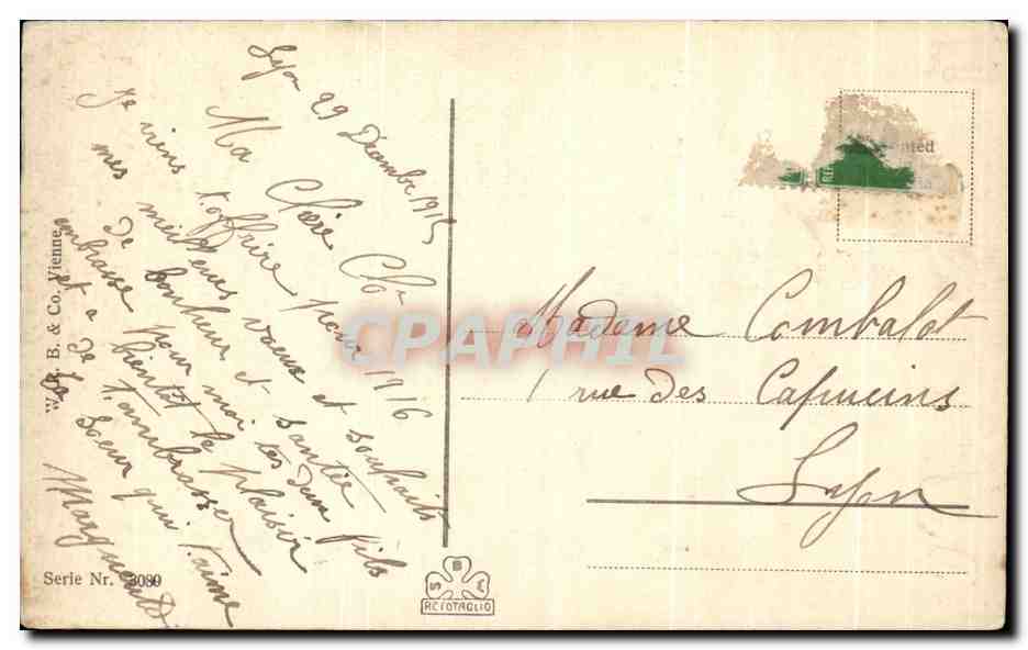 CPA Fantaisie Femme  — Verso