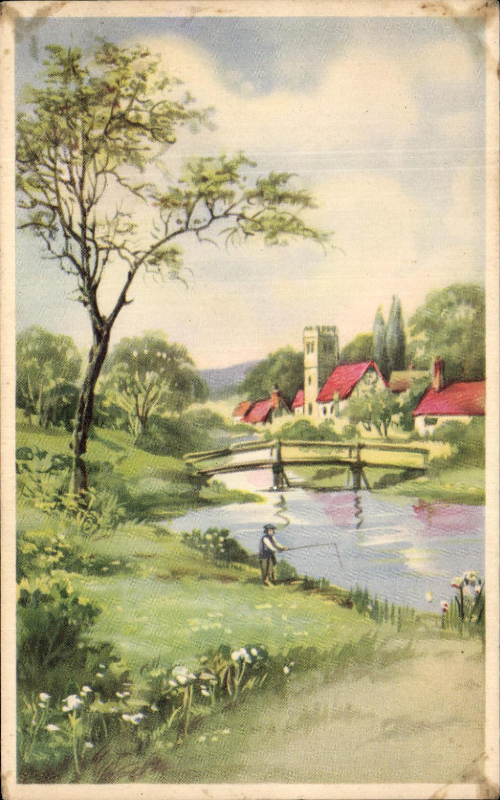 CPA Fantaisie Paysage