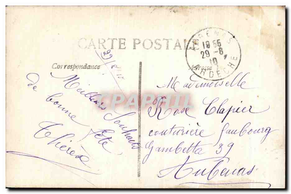 CPA Fantaisie Enfant — Verso