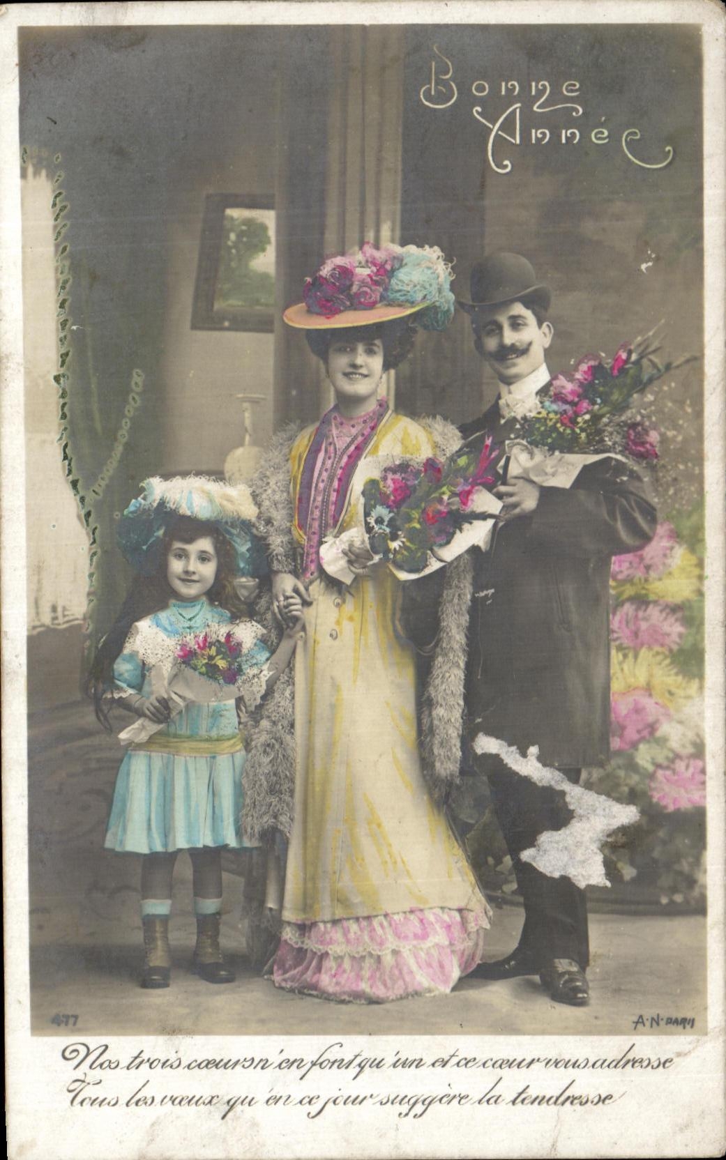 CPA Fantaisie Femme et famille Enfant