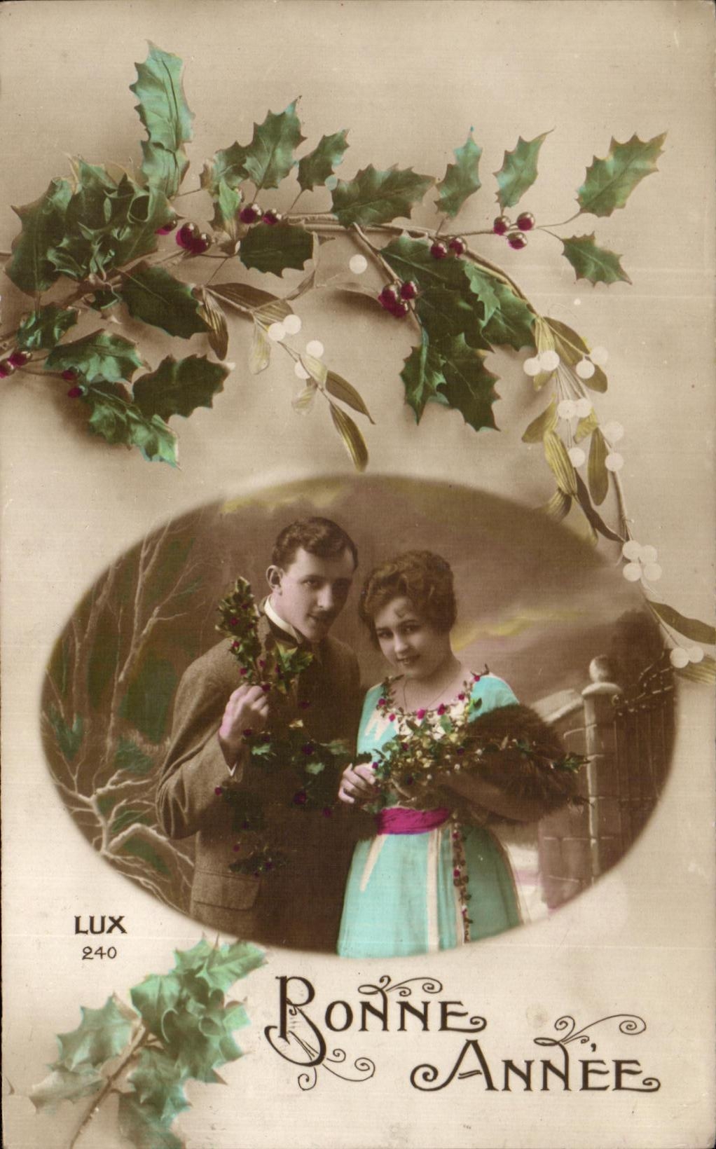 CPA Fantaisie Femme Couple