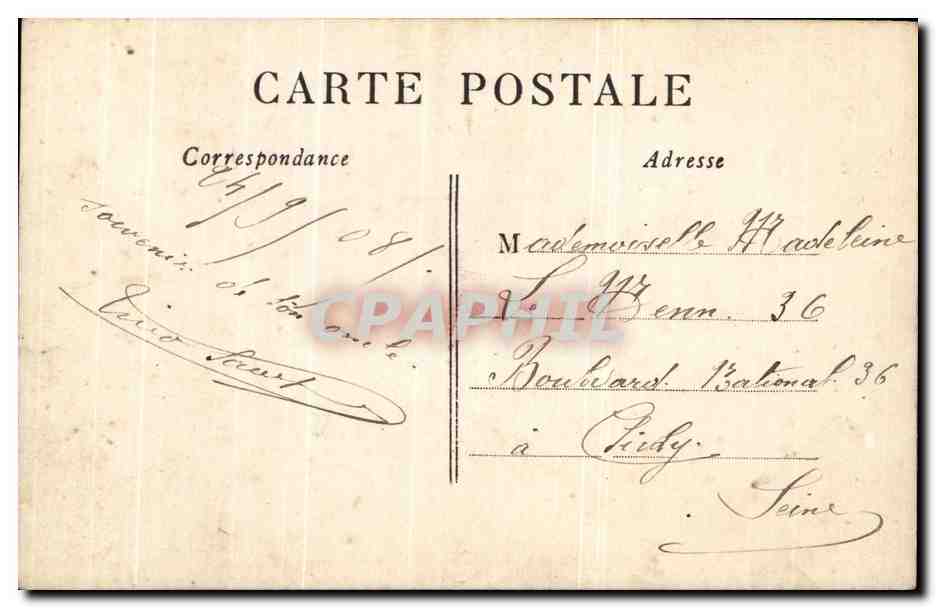 CPA Fantaisie Enfant et fleurs  — Verso