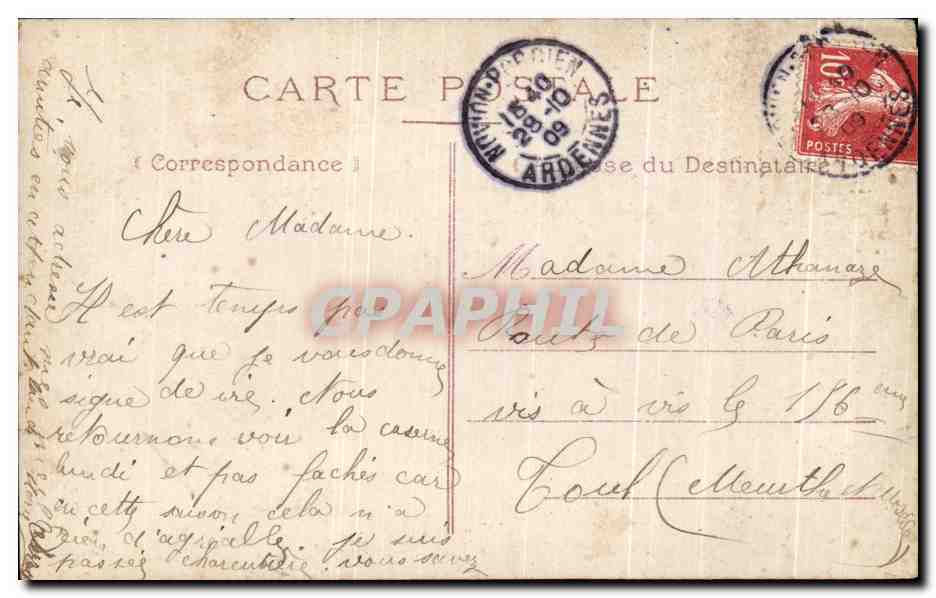 CPA Fantaisie Enfant et cheval — Rückseite