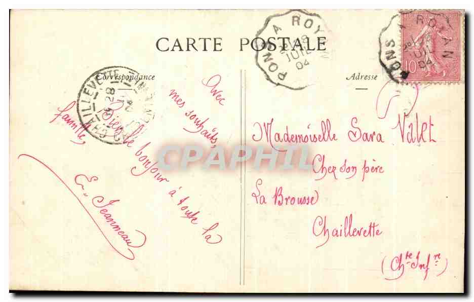 CPA Fantaisie Femme  — Verso