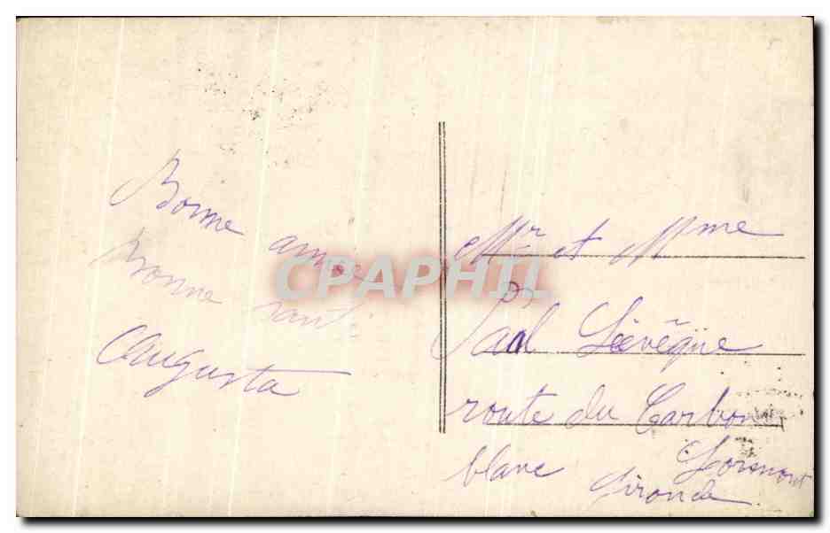 CPA Fantaisie Femme  — Verso