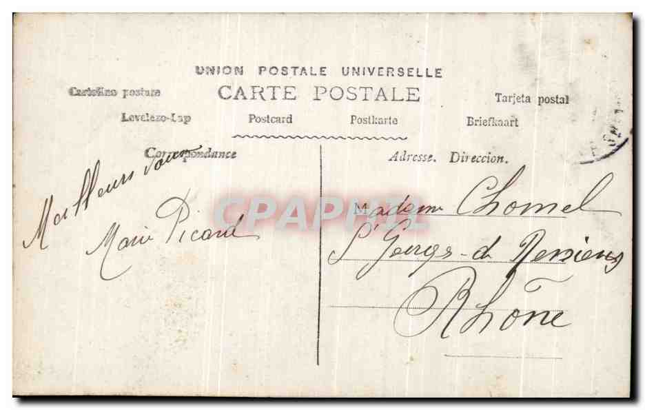 CPA Fantaisie Enfant Lettre  — Rückseite