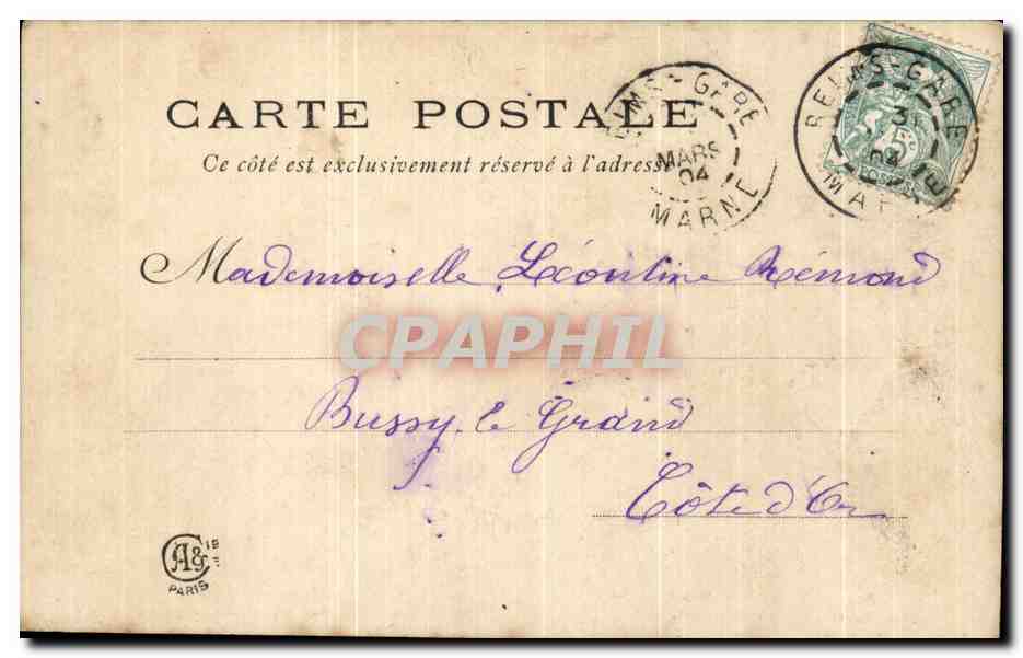 CPA Fantaisie Enfants Poissons  — Verso