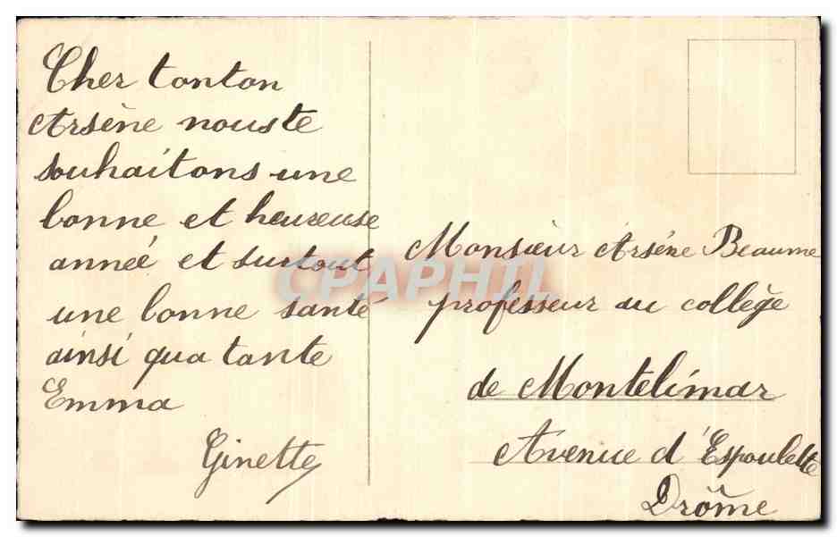 CPA Fantaisie Enfants — Rückseite