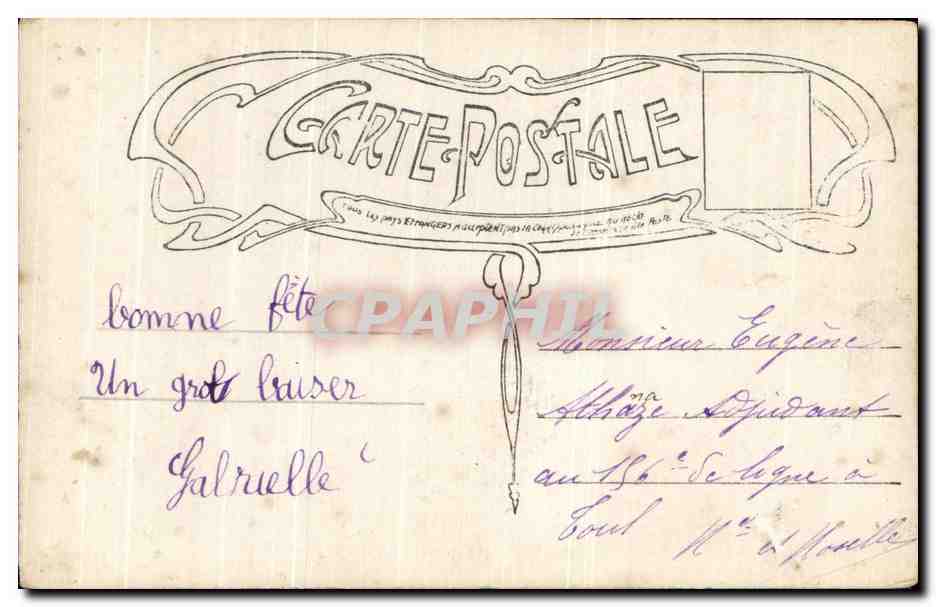 CPA Fantaisie Enfant — Rückseite
