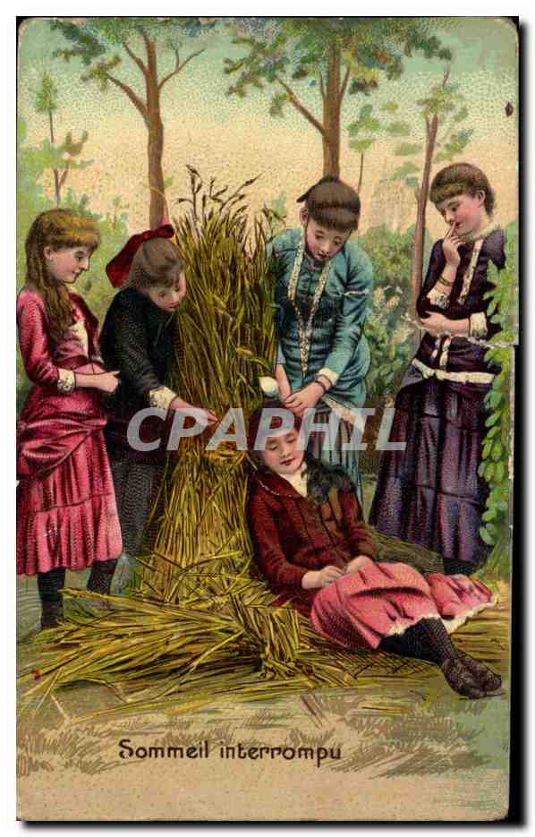 CPA Fantaisie Femmes Enfants