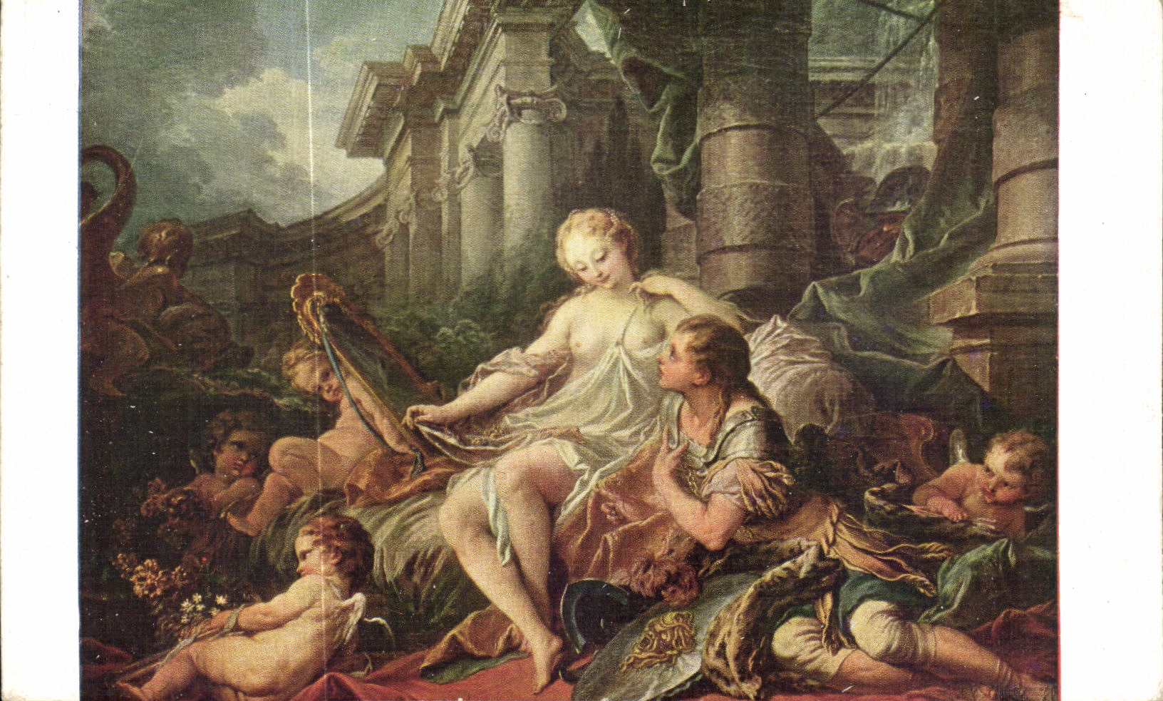 CPA Fantaisie Francois Boucher Renaud et Armide 