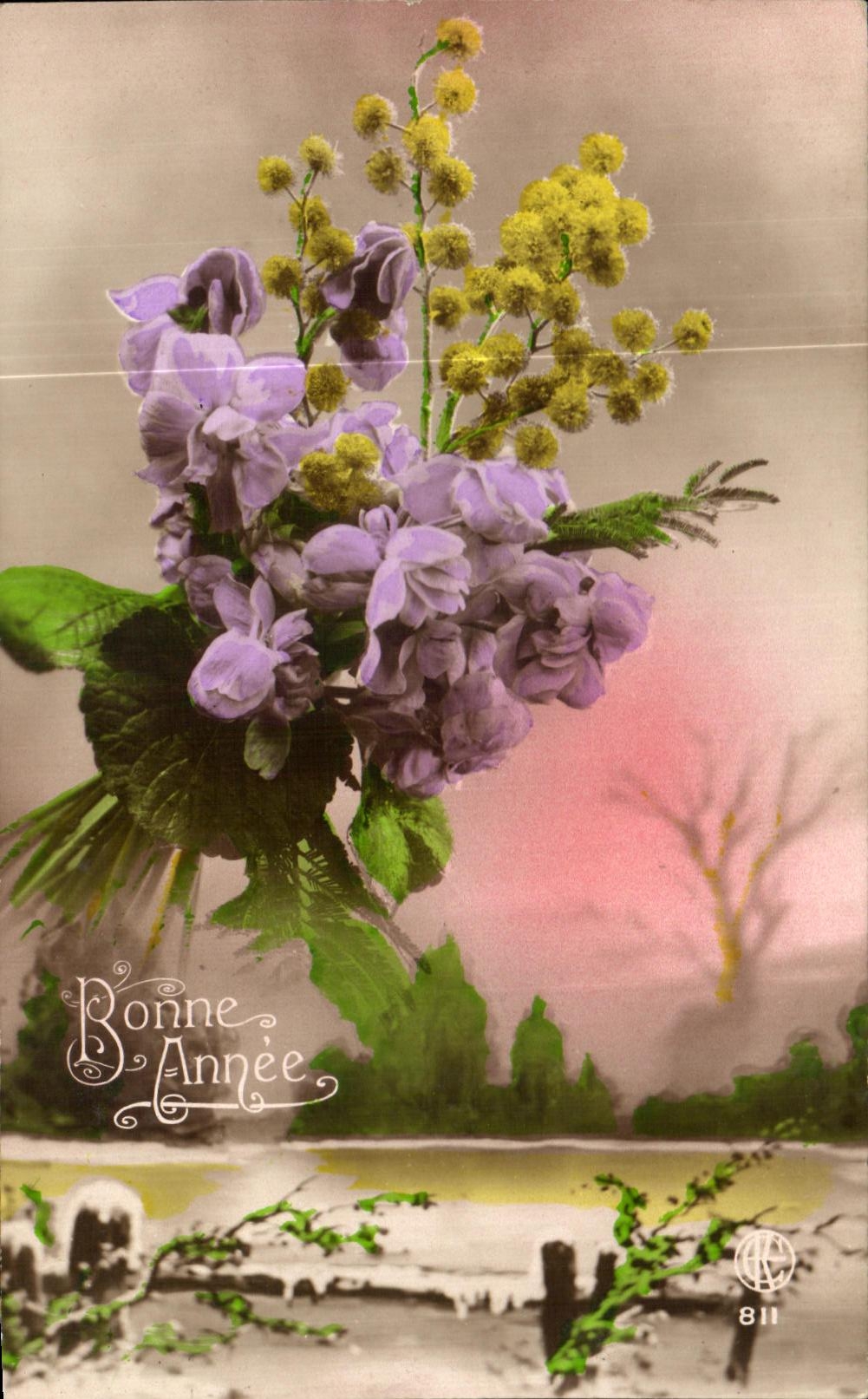 CPA Fantaisie Fleurs