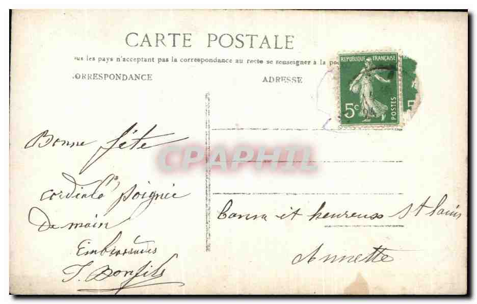 CPA Fantaisie Enfants St Louis  — Rückseite