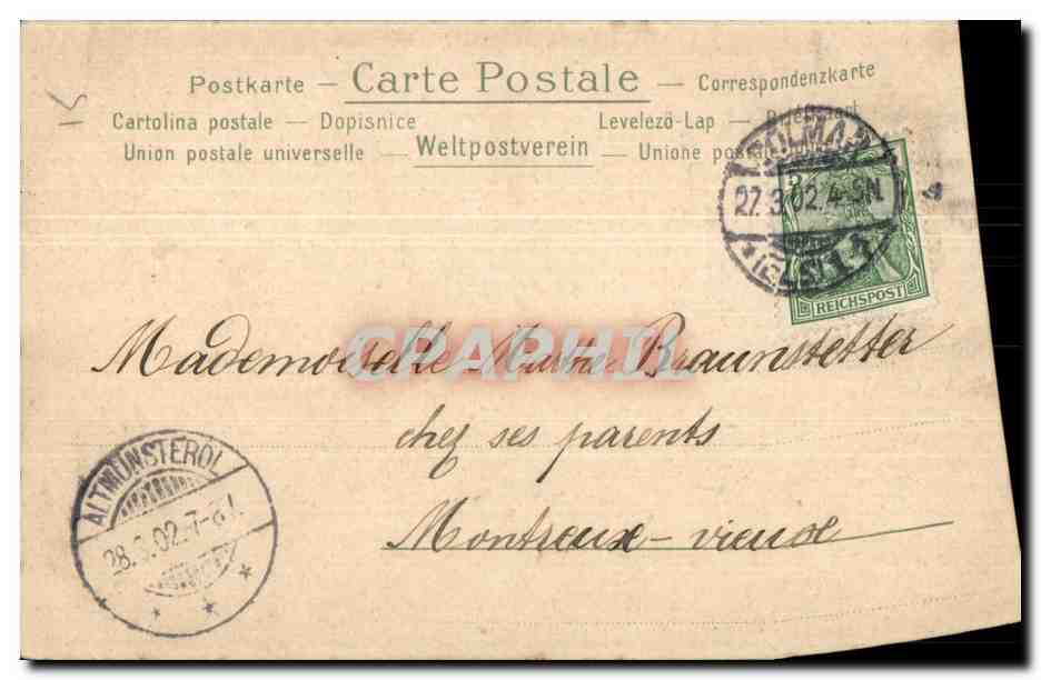 CPA Fantaisie Ange Paques  — Rückseite