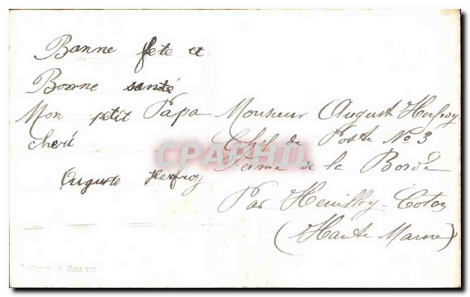 CPA Fantaisie Enfant Corne d'abondance  — Rückseite