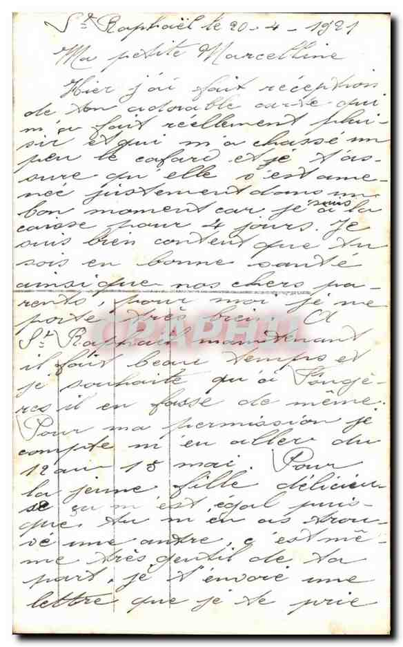 CPA Fantaisie Femme  — Verso
