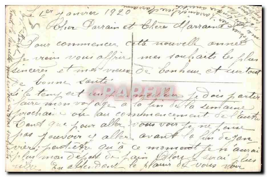 CPA Fantaisie Femme — Rückseite