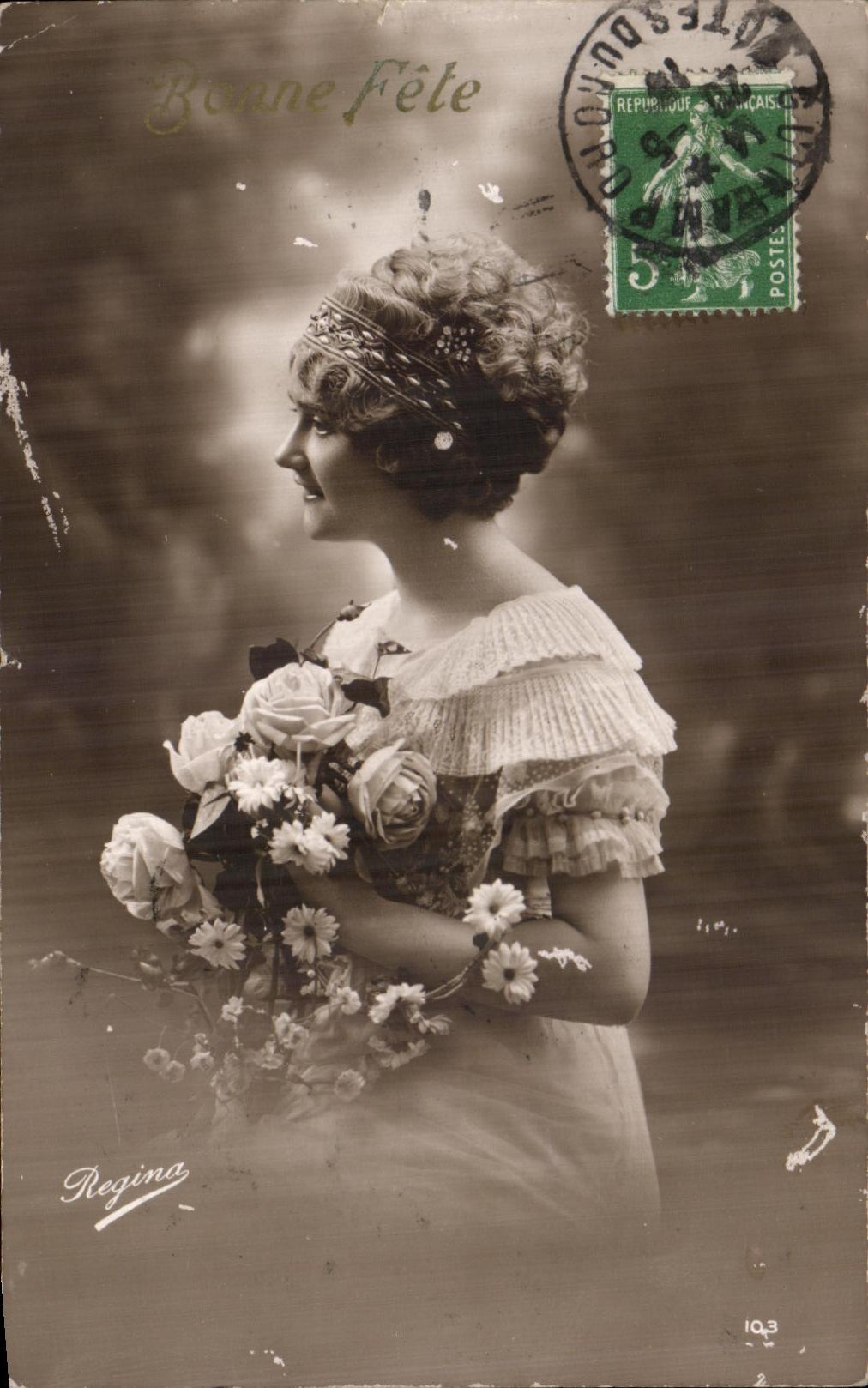 CPA Fantaisie Femme