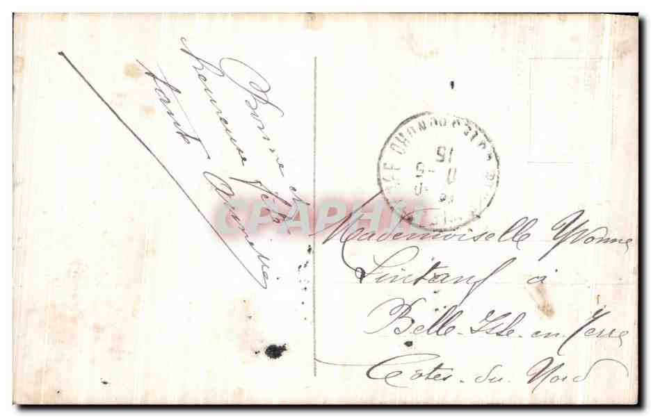 CPA Fantaisie Femme — Verso