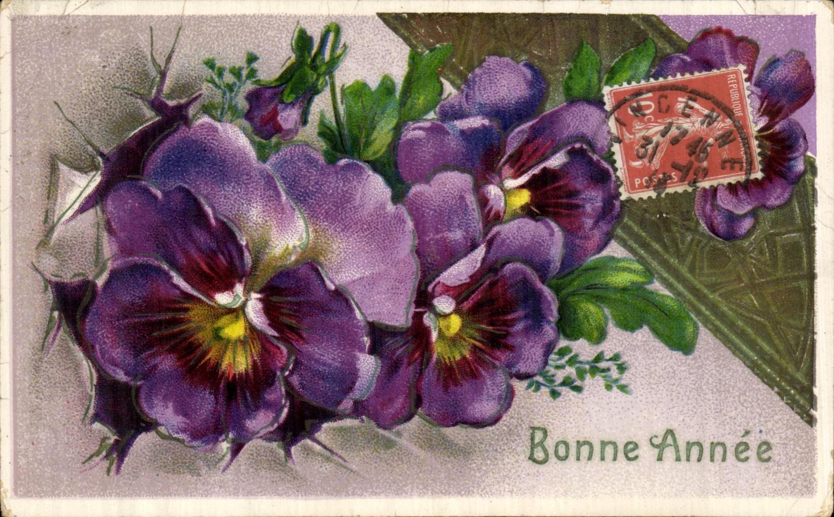 CPA Fantaisie Fleurs 