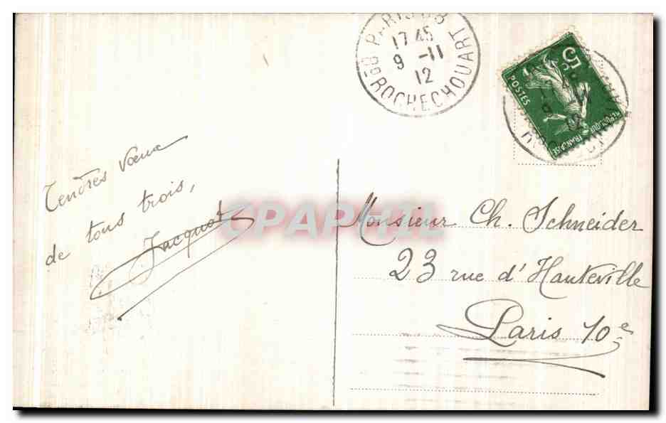 CPA Fantaisie Femme Enfant Bebe  — Rückseite